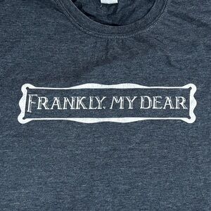 Oil Money Frankly My Dear Gildan Gray Short Sleeve Tee